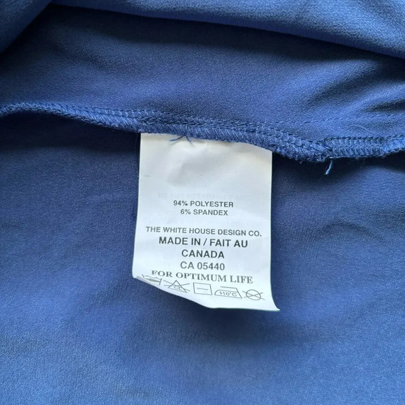 NWT Sympli V-neck Tunic Dress in Sapphire Stretch Jersey Long Sleeves Size 18 - Picture 7 of 8